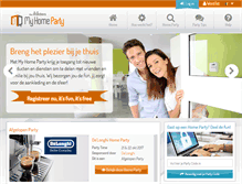 Tablet Screenshot of myhomeparty.net
